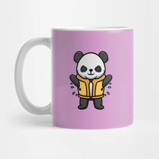 Cute Panda Wearing Lifebelt Mug